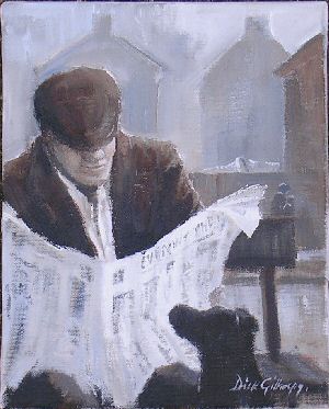original acrylic on canvas painting by Dick Gilhespy