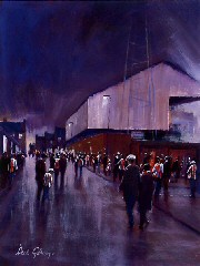Football painting for SAFC, by Dick Gilhespy
